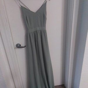 Sage Open Back Maxi Dress Rokoko by Dazz